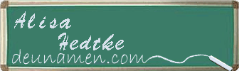 Alisa Hedtke Visitenkarte